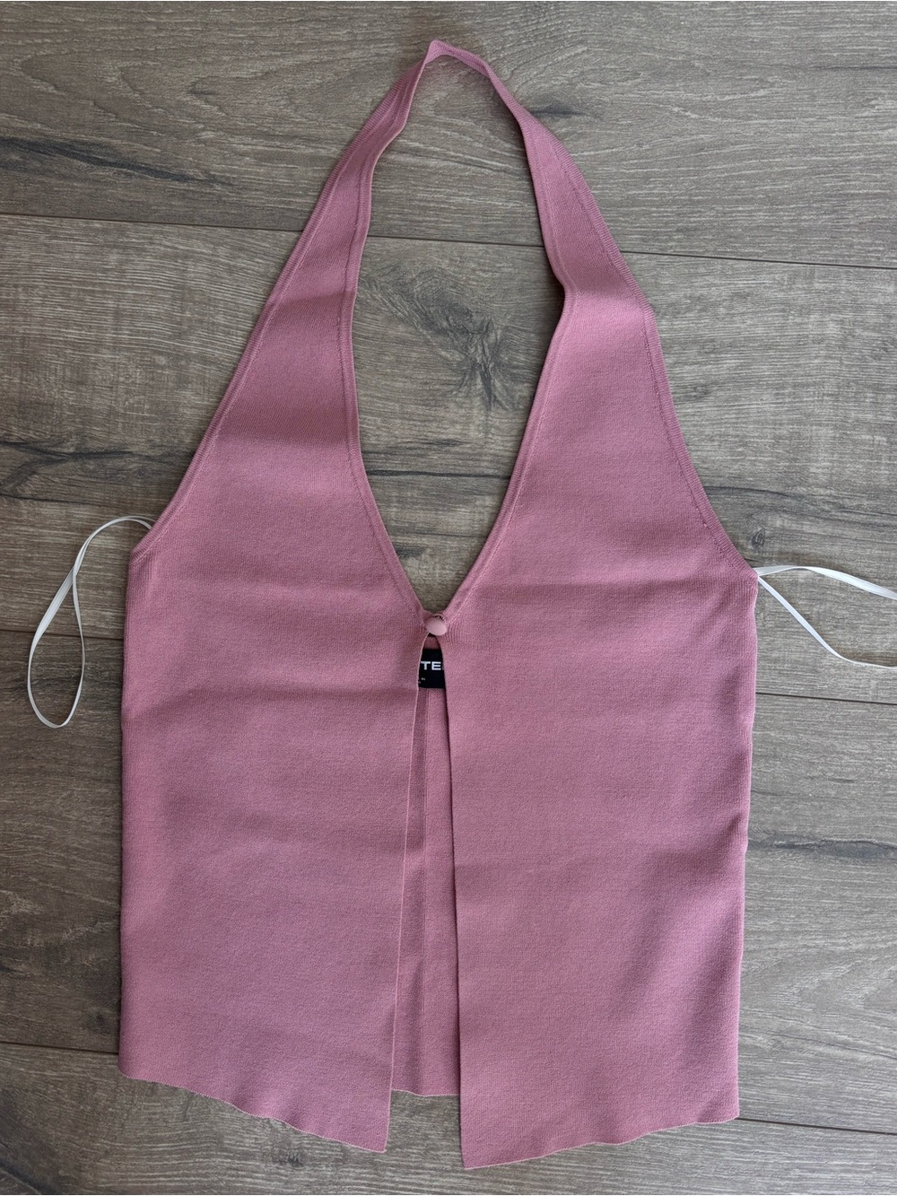 Aritzia Ten Midnight Halter Top - Pink XS